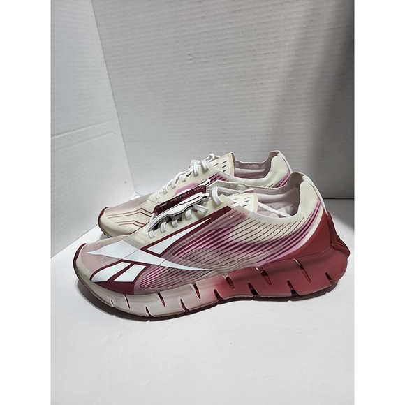Reebok Men Sz 10 Cottweiler Zig 3D Storm White Red Stucco Running Shoes Sneaker